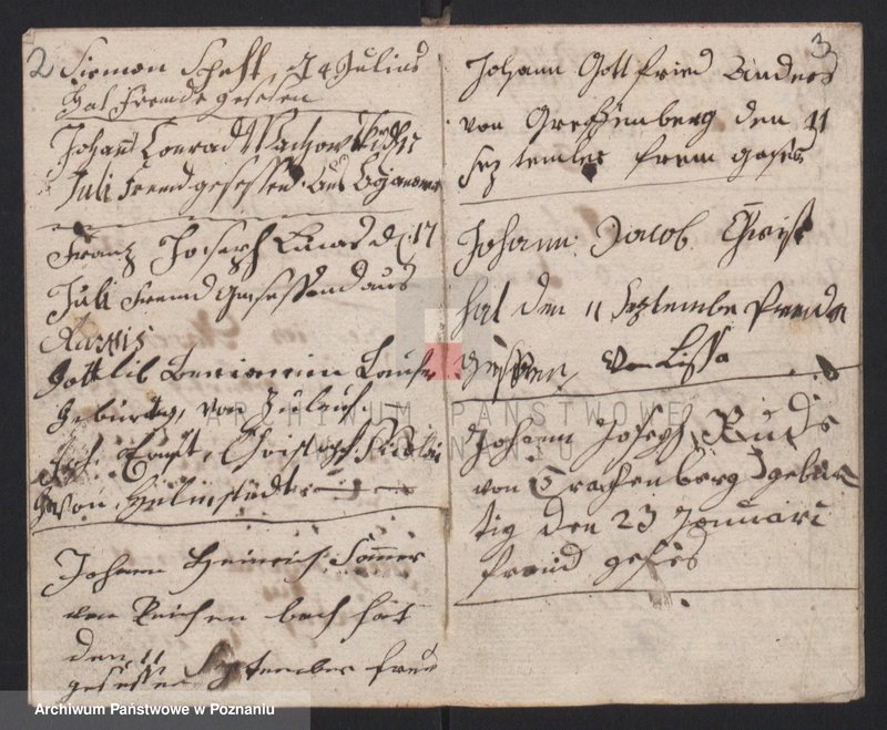 image.from.unit.number "Gessellenbuch. [Księga zapisów czeladników będących na wędrówce]"