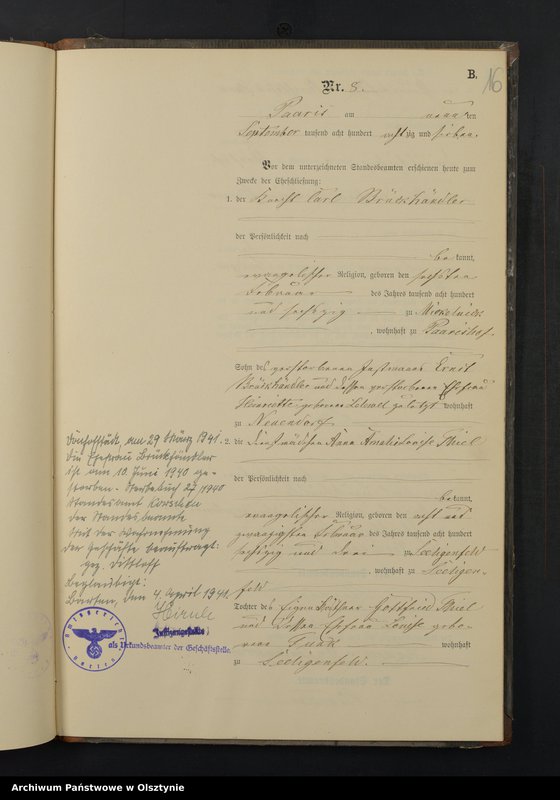 image.from.unit.number "Heiraths-Neben-Register Nr 1 - 11"