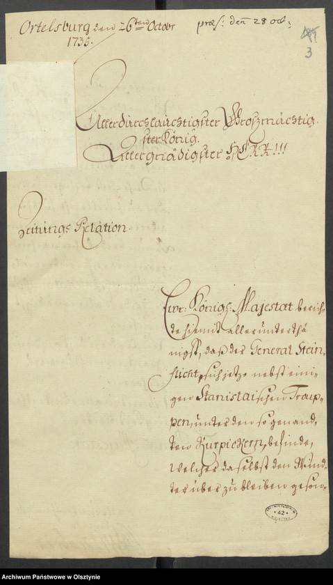 image.from.unit.number "Die Retraite des Generals Steinflicht"