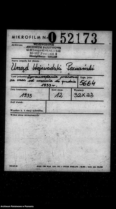 Obraz 2 z jednostki "Sprawozdanie prasowe za czas od września do grudnia 1933 r."