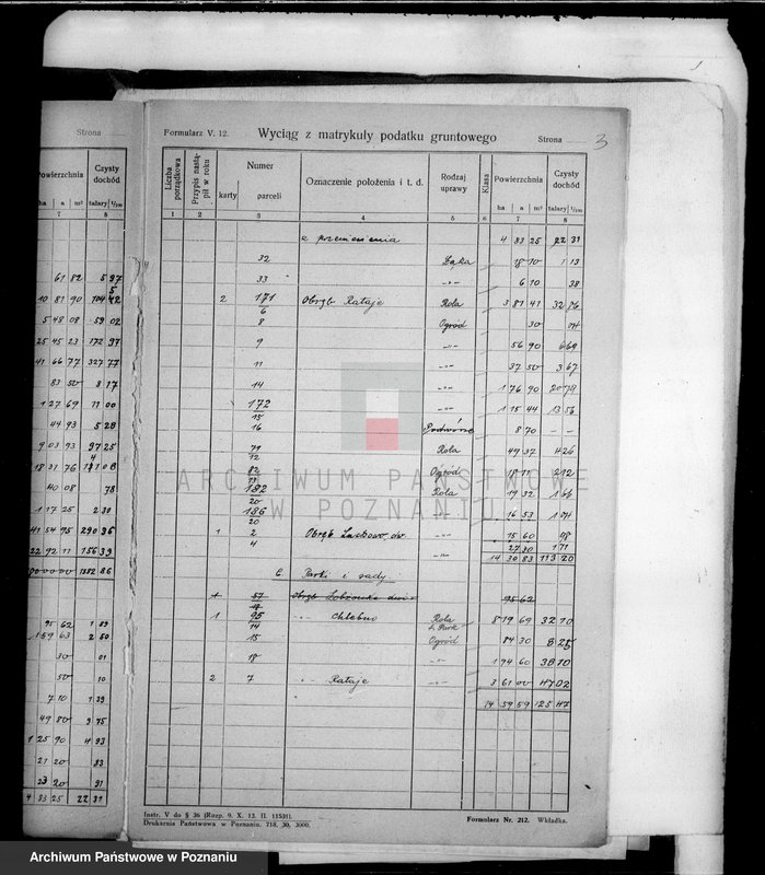 Obraz 7 z jednostki "Rejestr wyłączeń z art. 4 i 5 ustawy o wykonaniu reformy rolnej majątku Łobżenice"
