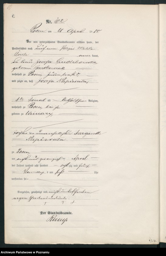 Obraz 13 z jednostki "Księga zgonów t. II"