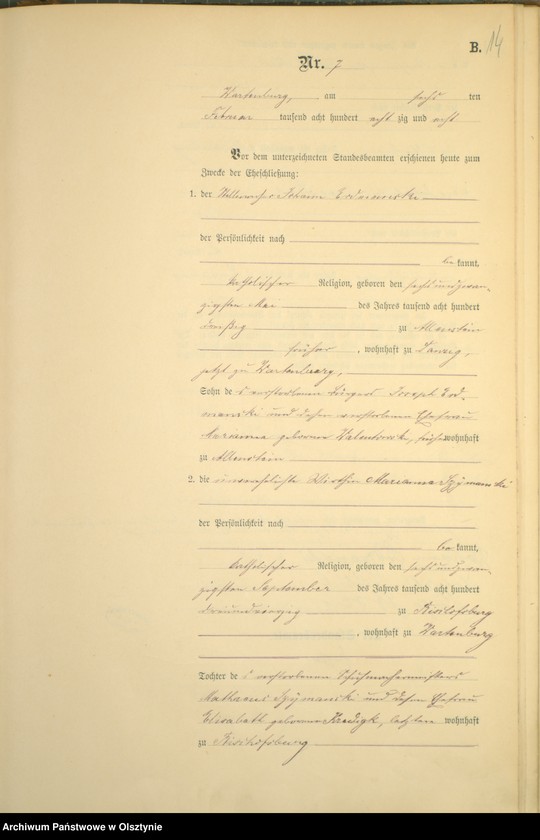 image.from.unit.number "Heiraths-Haupt-Register Nr 1 - 47"