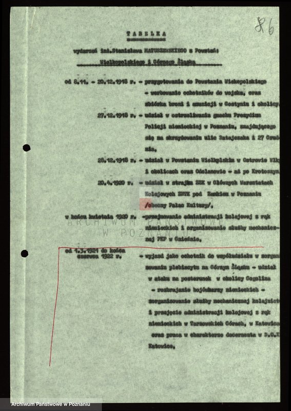Obraz 16 z jednostki "Życiorys i wspomnienia inż. Stanisława Matuszewskiego powstańca wielkopolskiego i śląskiego."