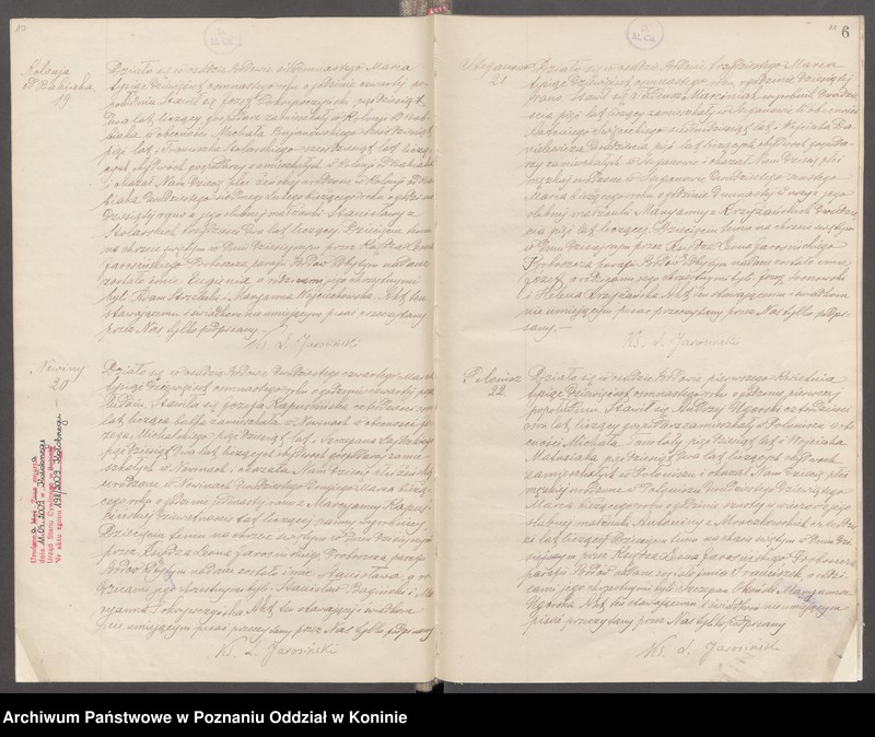 Obraz 8 z jednostki "Księga akt urodzeń, małżeństw, zgonów za 1918 rok"