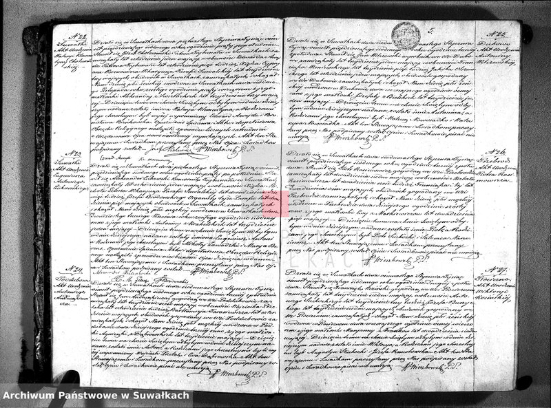 image.from.unit.number "Księga duplikat do zapisywania aktów urodzonych, zaślubionych i zmarłych parafii suwalskiej 1857 rok"