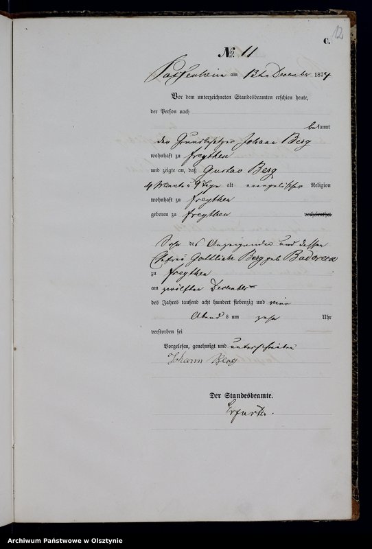 image.from.unit.number "Haupt-Sterbe-Register Nr 1 - 18"