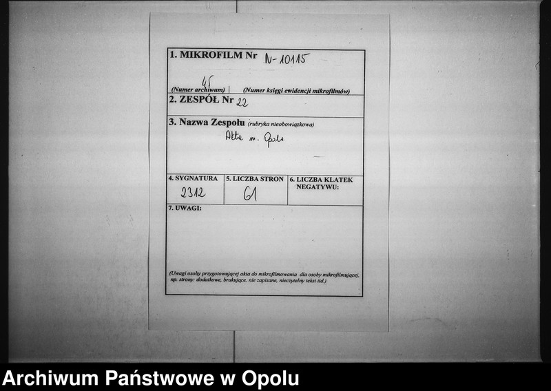 Obraz 2 z jednostki "Acta in Sachen der Fischer bey Oppeln wegen practendirten ausschliessenden Handels mit Fischen, hier in der Stadt Oppeln so wie die Auflösung des ganzen Fischermittels betreffend"