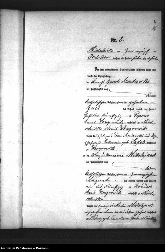 Obraz 16 z jednostki "Księga małżeństw"