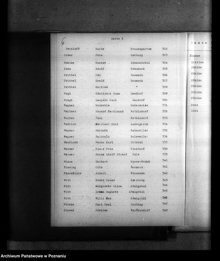 Obraz 10 z jednostki "Kreis Hohensalza (Inowrocław). Wykazy miejscowych Niemców, którzy zginęli w 1939 roku L - Z"