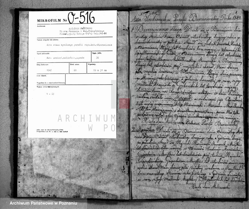 Obraz 2 z jednostki "Akta urodzonych, zaślubionych i zmarłych"