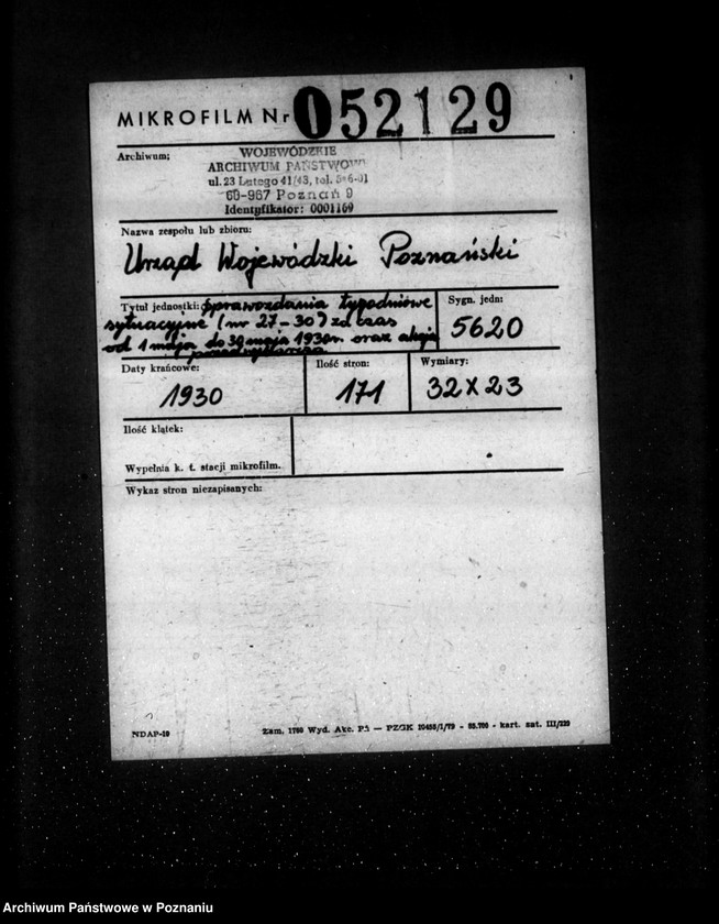 Obraz 2 z jednostki "Sprawozdania sytuacyjne tygodniowe za czas od 1 maja do 30 maja 1930 r. oraz akcja przedwyborcza"