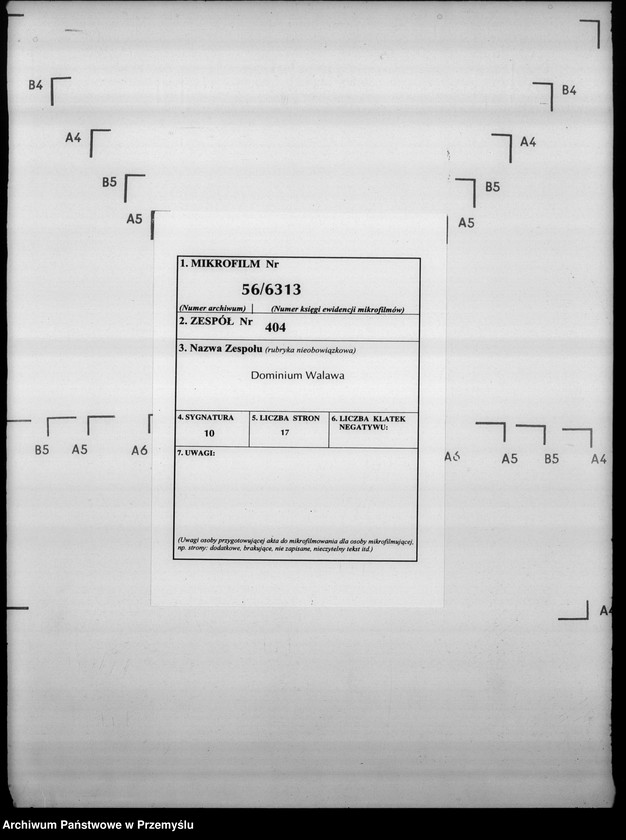 image.from.unit.number "Sumariusz szczegółowych arkuszy gminy podatkującej Walawy"