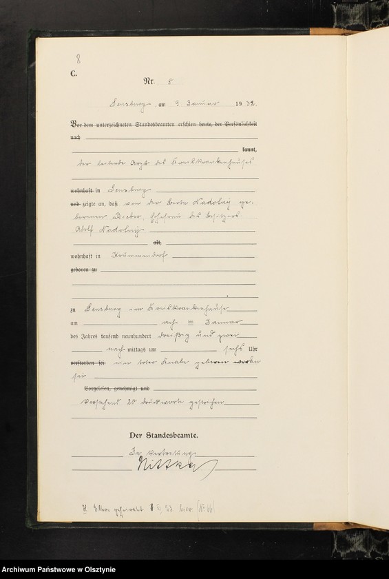 image.from.unit.number "Sterbe-Haupt-Register Nr 1-211"