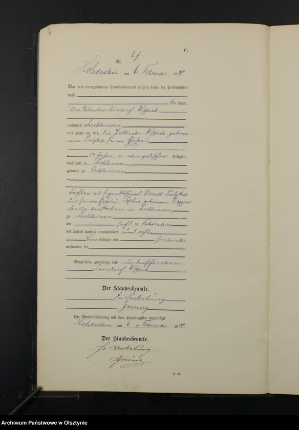 image.from.unit.number "Sterbe-Neben-Register Nr 1 - 45"