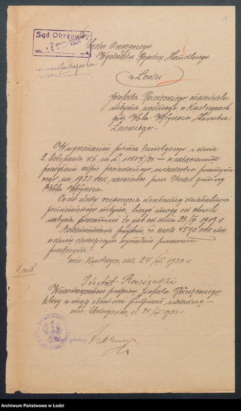 Obraz 3 z jednostki "Józefat Racięcki – młyn wodny"