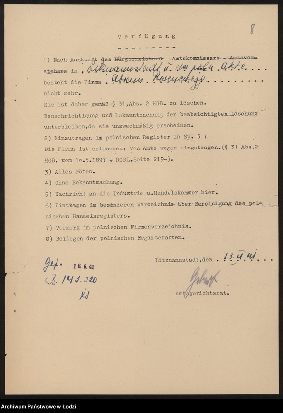 Obraz 10 z jednostki "Abram Rosencwajg- fabryka wyrobów wełnianych i półwełnianych"