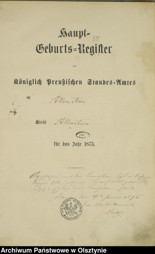 image.from.unit.number "Haupt-Geburts-Register Nr 1 - 282"