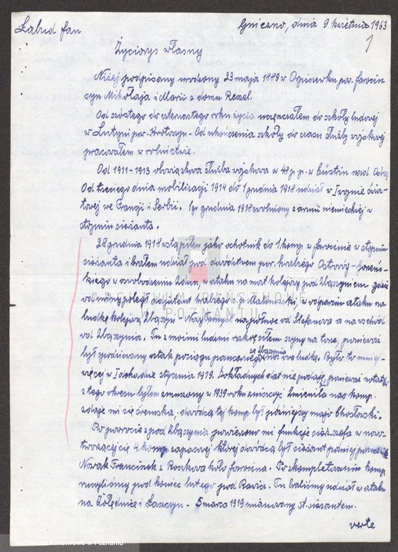 Obraz 14 z jednostki "Życiorysy powstańców wielkopolskich: Ł."