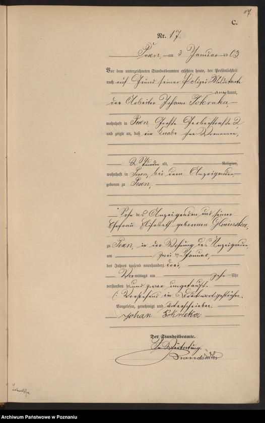 Obraz 20 z jednostki "Księga zgonów tom I"