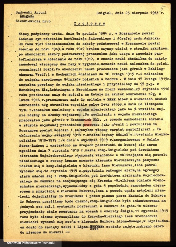 Obraz 20 z jednostki "Życiorysy powstańców wielkopolskich: S - tom l /Saberniak Tomasz - Sieradzki Piotr/."