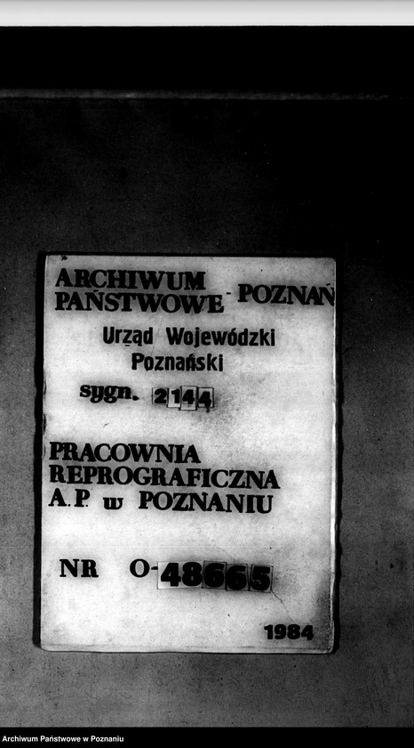 Obraz 1 z jednostki "Parcelacja majątku Podanin powiat chodzieski"