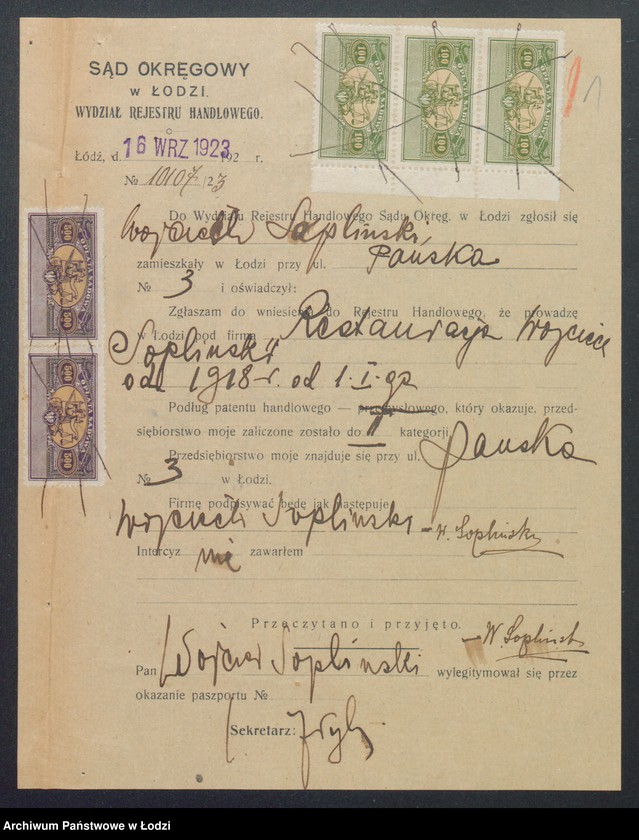 Obraz 3 z jednostki "Wojciech Sopliński- restauracja"