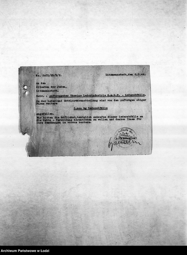 Obraz 4 z jednostki "Arbeitsressort [Produkcja i zapotrzebowanie materiałów dla resortów pracy]"