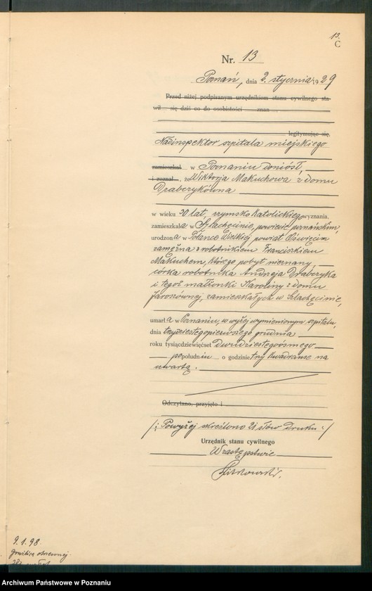 Obraz 15 z jednostki "Księga miejscowa zgonów tom I [Rejestr główny zgonów]"