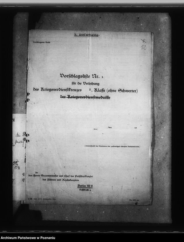 Obraz 16 z jednostki "Kriegsverdienstkreuze- SS. Und Polizei"