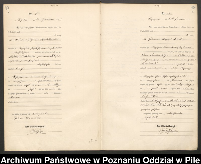 Obraz 11 z jednostki "Księga urodzeń"