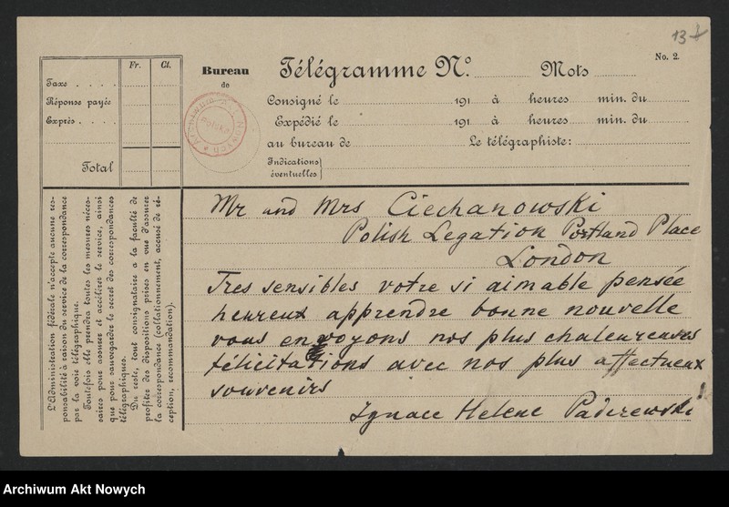 image.from.unit.number "Ciechanowski Jan (dyplomata); Załączniki: a) umowa J. Ciechanowskiego i odpowiedź prez. C. Codige