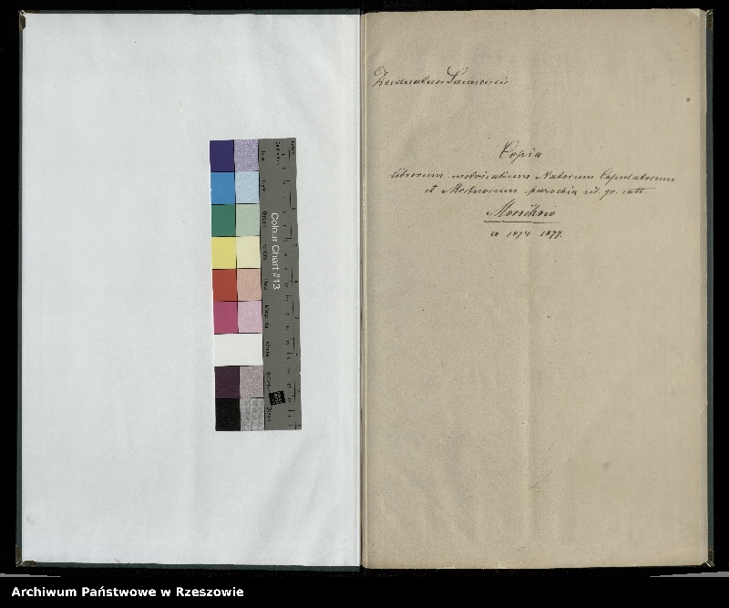 Obraz z jednostki "Księga urodzeń, małżeństw i zgonów dla miejscowości Morochów, Mokre, Zawadka Morochowska"