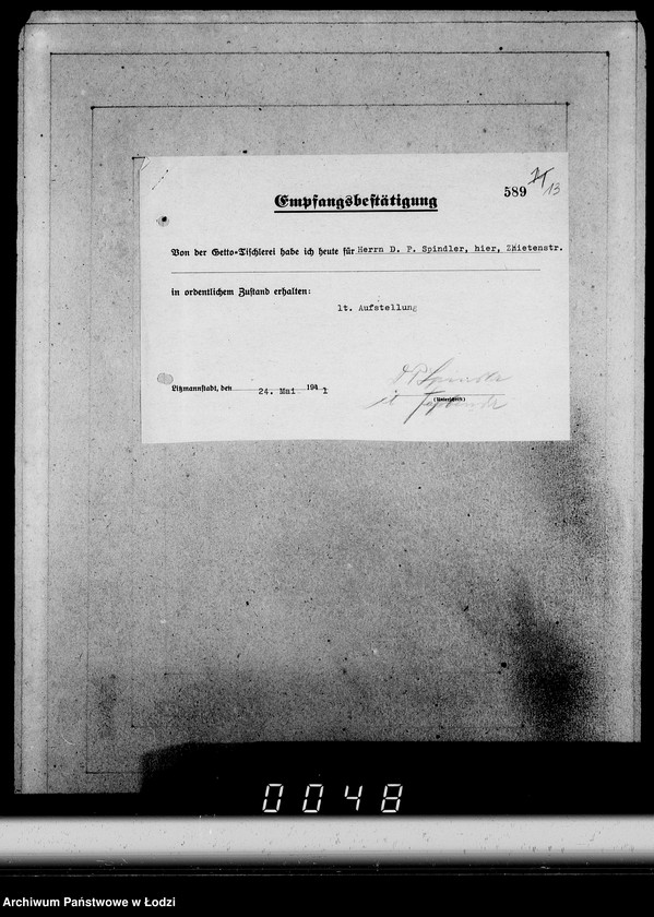 Obraz 17 z jednostki "Konto 00, Kom 1-65 [Zamówienia i rachunki za meble biurowe i sprzęty domowe]"