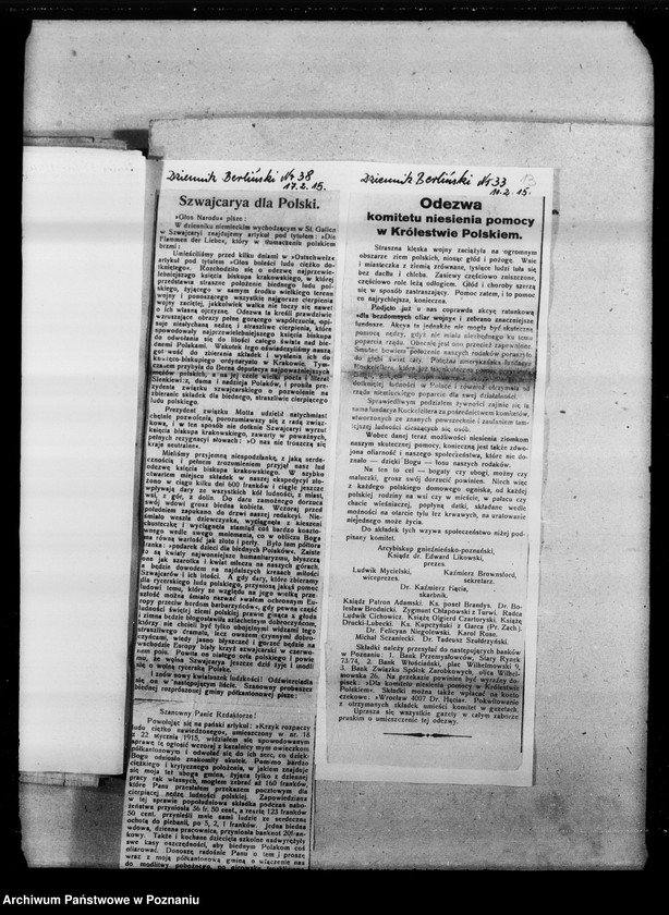 Obraz 20 z jednostki "Papież a Polska. Pomoc dla Polski [Wycinki prasowe]"