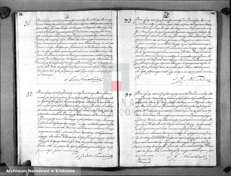 image.from.unit.number "AKTA URODZIN Parafii S go Floryana na Rok 1854"
