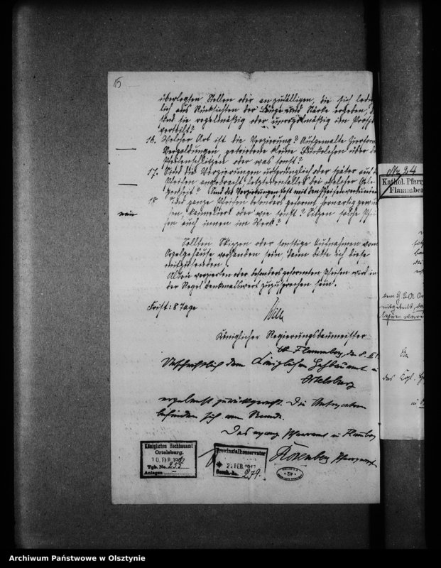 image.from.unit.number "Flammberg / Opalenietz /, evangelische Kirche"