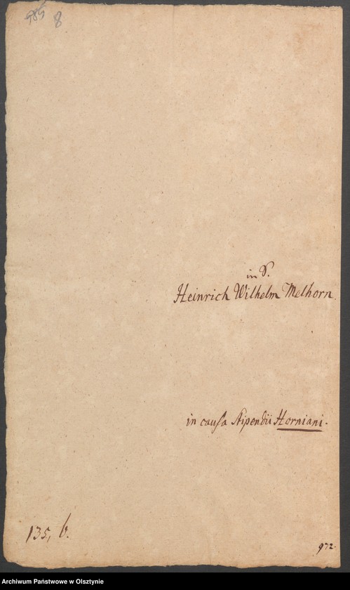 image.from.unit.number "In S. [Sachen] Heinrich Wilhelm Melhorn in causa Stipendi"