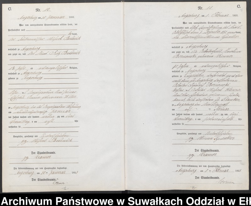 image.from.unit.number "Sterbe-Neben-Register des Preussischen Standes-Amtes Angerburg Kreis Angerburg"