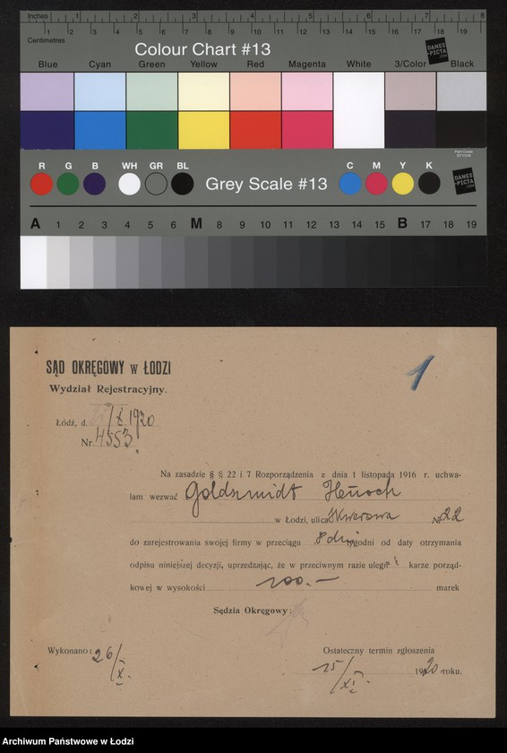 Obraz 3 z jednostki "Henoch Goldszmidt – wyrób pończoch"