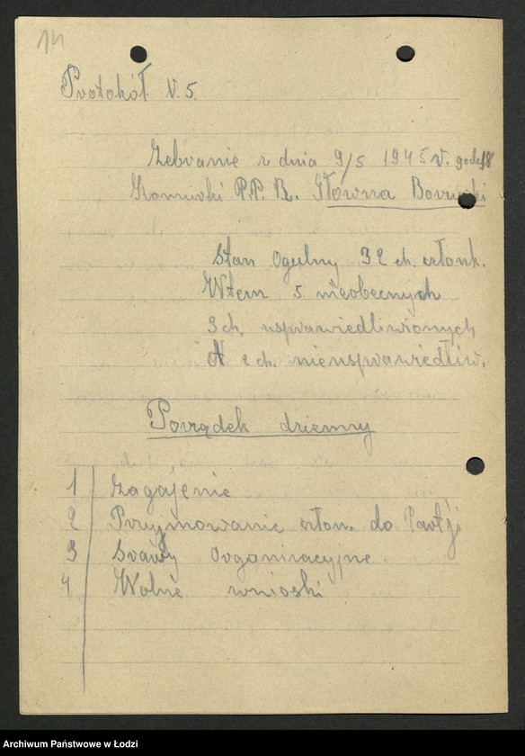 Obraz 15 z jednostki "[Wojewódzka Szkoła Partyjna Polskiej Partii Robotniczej -] sprawozdania słuchaczy z wyjazdów w teren"