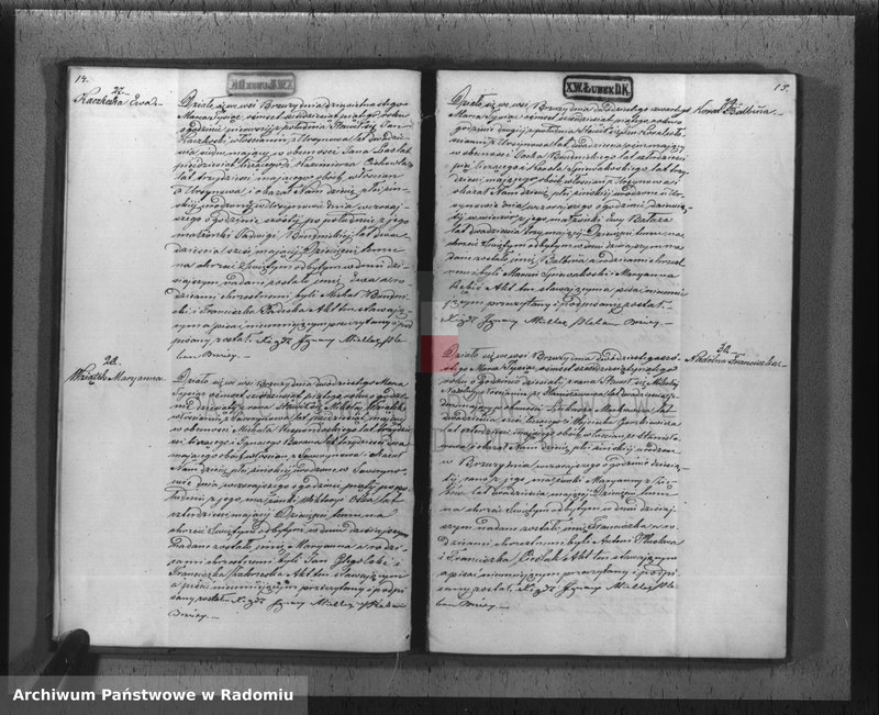 Obraz 10 z jednostki "[Akta stanu cywilnego wyznania rzymskokatolickiego parafii Brzóza 1865]"