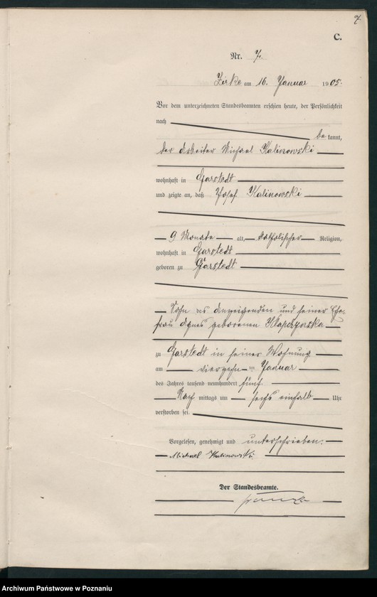 Obraz 10 z jednostki "Sterbe-Haupt-Register"