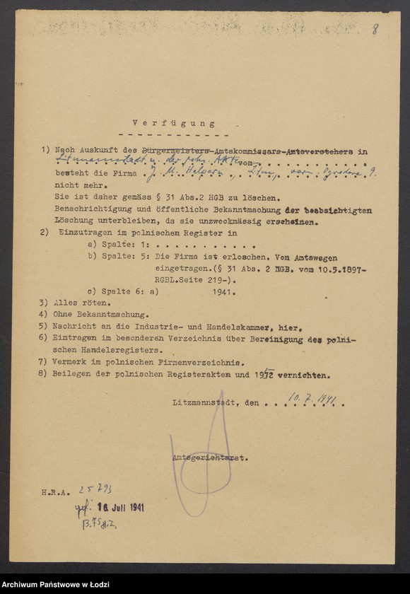 Obraz 10 z jednostki "Icek – Majer Halpern – wytwórnia trykotaży"