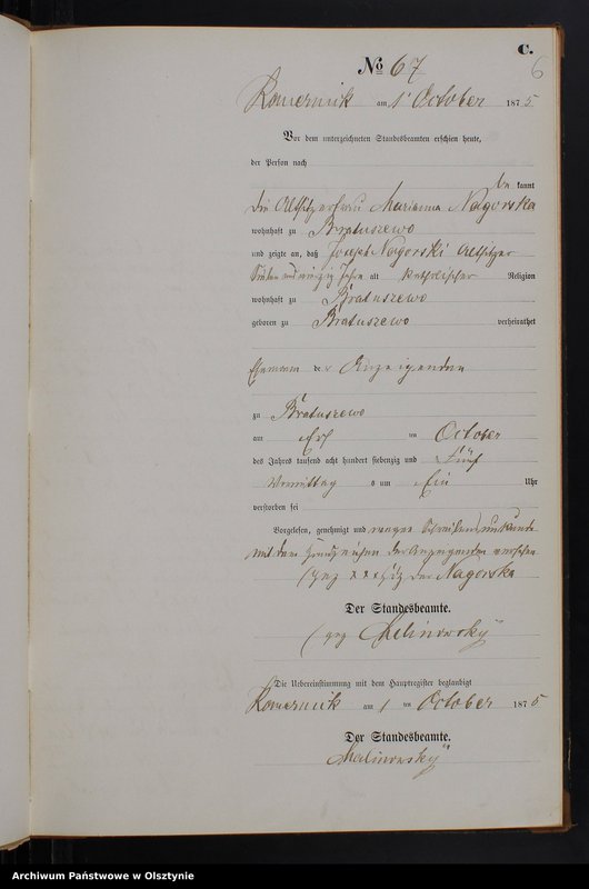 image.from.unit.number "Sterbe-Neben-Register Tom II,Nr 63 - 79"