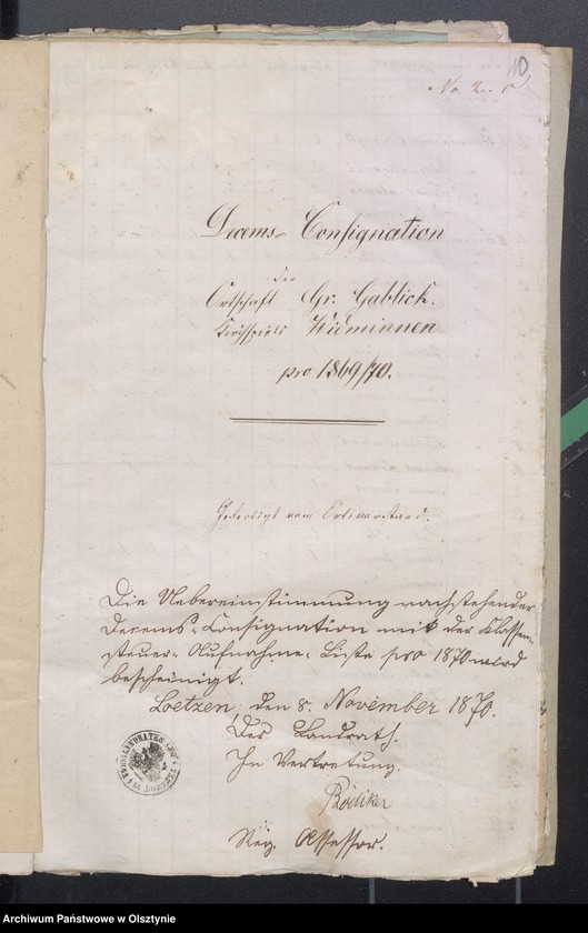 image.from.unit.number "Beläge zur Widminnenschen Kirchen Kassen Rechnung pro 1870"