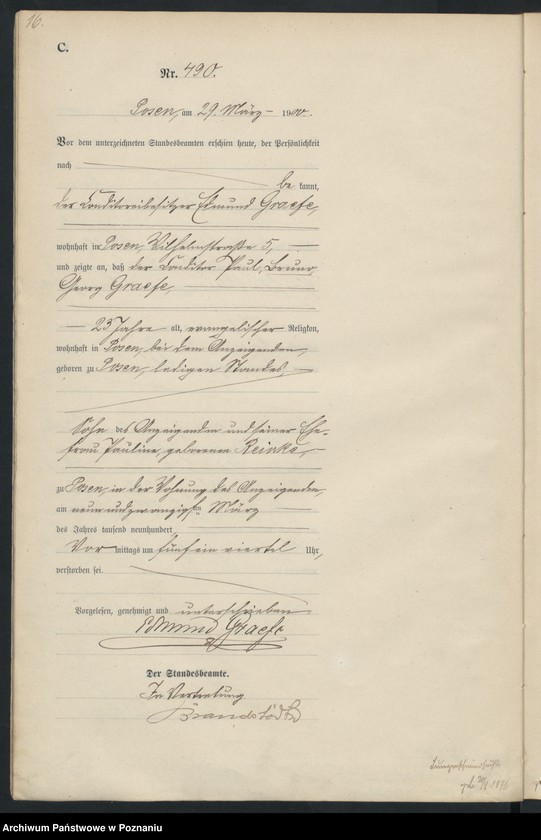 Obraz 19 z jednostki "Księga miejscowa zgonów"