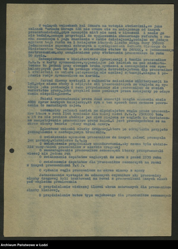 Obraz 6 z jednostki "Koło kolejowe PPS Kutno- protokoły, sprawozdania. Protokoły [z zebrań] aktywu zawodowego."