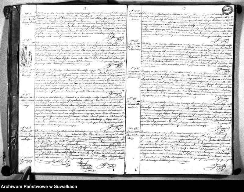 image.from.unit.number "Księga Duplikat Urodzonych, Zmarłych i Zaślubionych Parafii Liszkowskiej w Powiecie Seyneńskim Gubernii Augustowskiey Rok 1846"