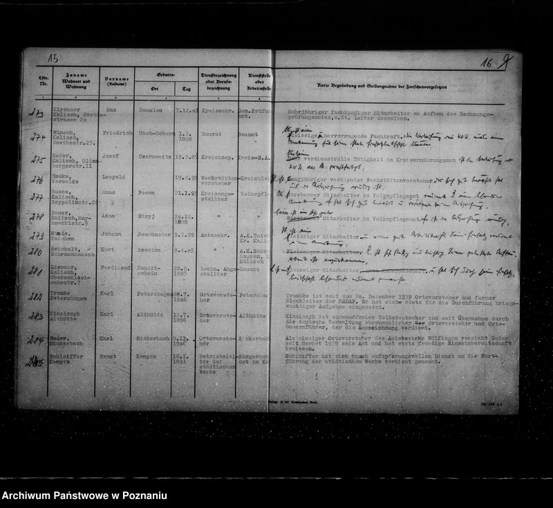 Obraz 16 z jednostki "Podania o odznaczenia dla urzędników z terenu działalności rejencji łódzkiej"